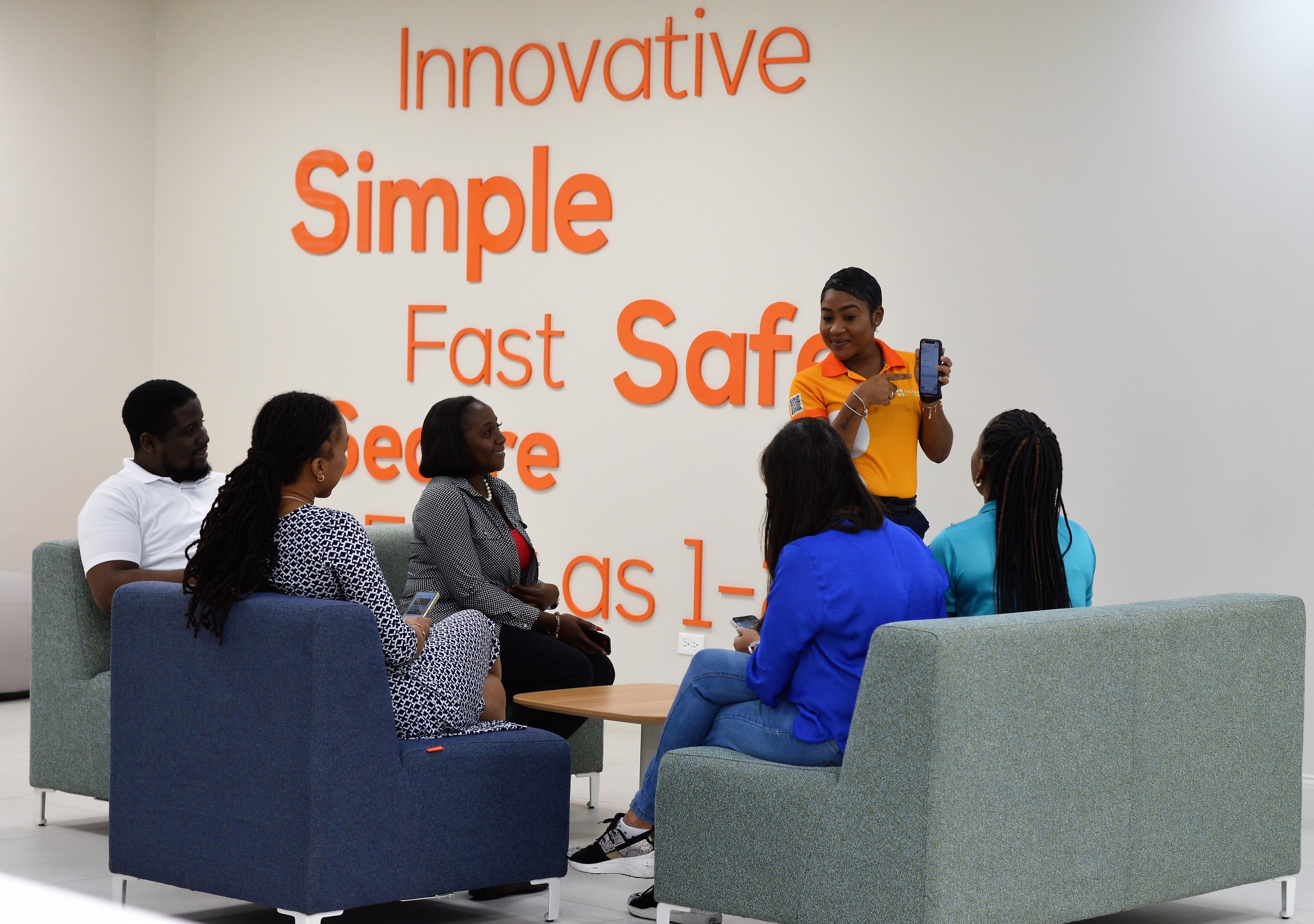 A Sagicor Bank onboarding session in progress
